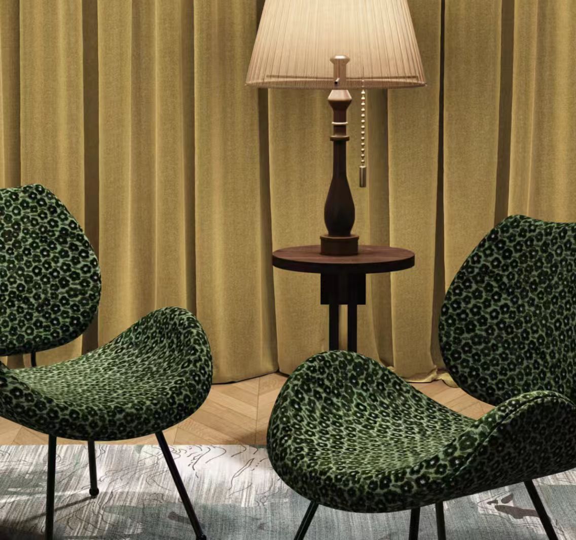 Højkvalitets jacquard-fløjl-blommeblomster-sofastof