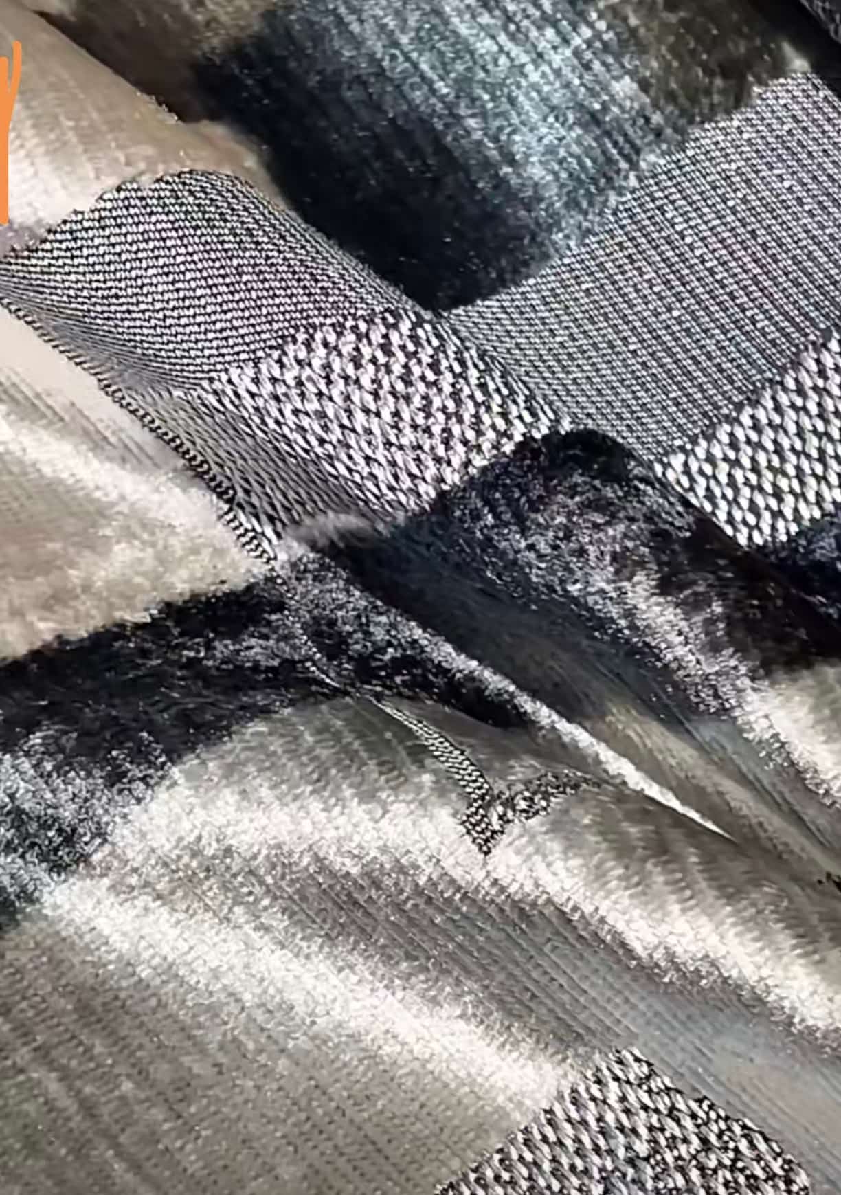 JBL miljøvenlig, tungvægtsvævet jacquard-fløjlsstof, moderne lærredsmønster til sofa