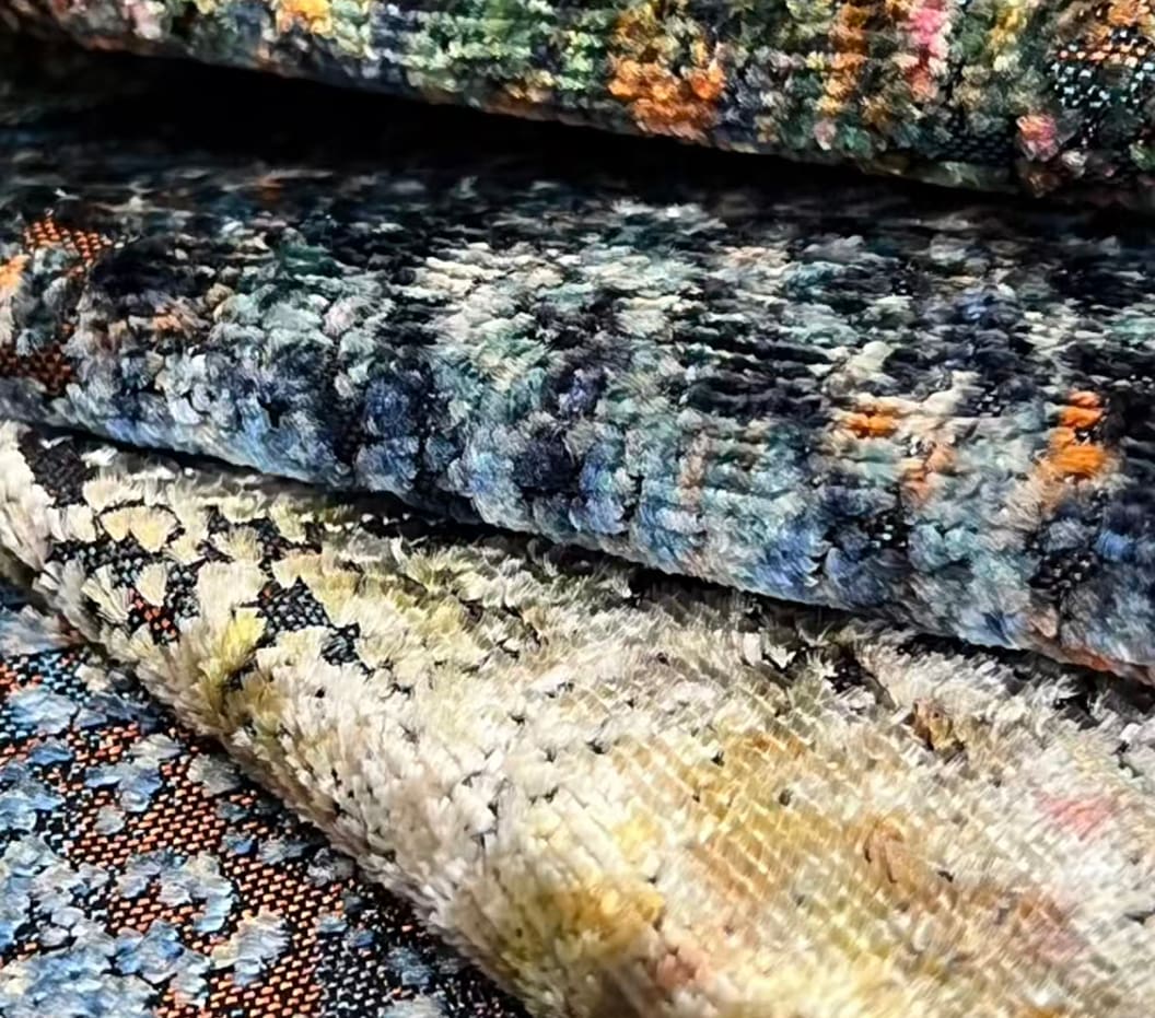 JBL Højkvalitets Jacquard Velvet Stof Mode Ny Kollektion Strålende Farver Mønster Morden Style Jacquard Velvet til Sofa
